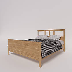 Ліжко двоспальне "Хамес" із натурального дерева ясен
