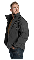 Куртка  демісезонна Helikon-Tex Gunfighter Jacket - Shark Skin Windblocker Black Темно-синій M\R, фото 2