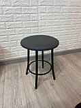 Табурет "Муза", стілець кухонний, стілець для кухні, металевий табурет із м'яким сидінням, фото 5