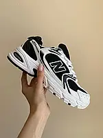 Женские кроссовки в стиле New Balance 530, Нью Беленс 530 чорно-білі