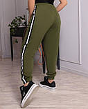 Жіночі батальні спортивні штани з лампасами, фото 3