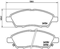 Тормозные колодки дисковые NISSAN ALMERA (N17) 2011- г.