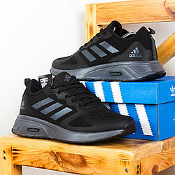 Кросівки Adidas CLOUDFOAM чорні із сірим 45 28 см