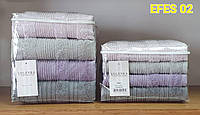 Полотенца лицевые махровые разных цветов Турция Volenka 50х90, Турецкий качественный набор полотенец