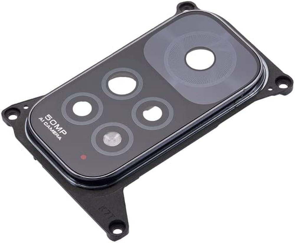 Скло камери для Xiaomi Redmi Note 11 Pro 4G чорне + рамка, фото 1