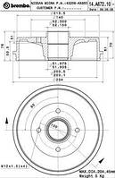 Тормозной барабан NISSAN NOTE (E11) / NISSAN MICRA (K12) 2002-2013 г.