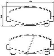 Тормозные колодки дисковые ACURA TLX / HONDA ACCORD (CU) 2008- г.