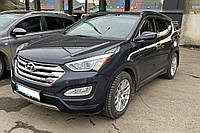 Дефлектори вікон / вітровики Hyundai Santa Fe 2012 -> 5D (вставні, кт - 4шт) (Heko)