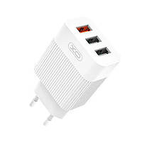 Зарядное устройство XO L72 30W (18W/1USB + 2.4A/2 USB) White