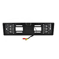 Камера заднего вида в рамке номерного знака беспроводная HLV European License Plate Parking Sensor 8012, Black