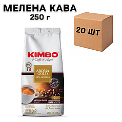 Ящик кофе молотый Kimbo Aroma Gold 100% arabica 250 г (в ящике 20 шт)