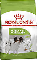 Сухой корм Royal Canin X-Small Adult для собак миниатюрных пород от 10 месяцев, 3 кг