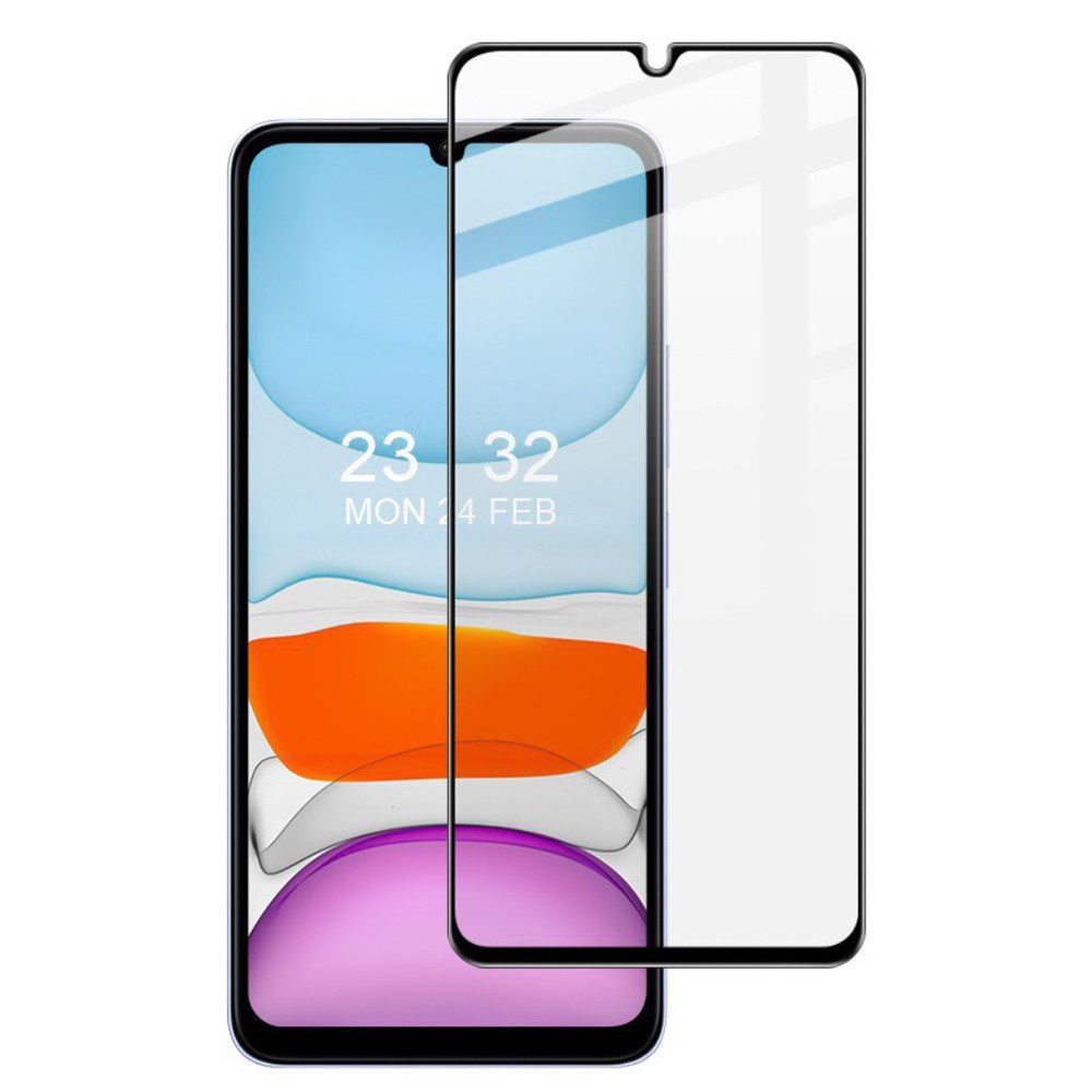 Загартоване захисне скло Full Screen Tempered Glass для Xiaomi Redmi 13C / Poco C65, Black, фото 1