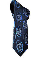 Классический шелковый мужской галстук Voronin  8 см черный 11924