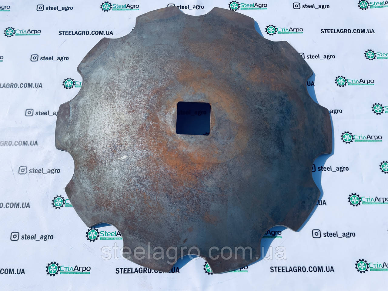 Диск борони ДМТ (Деметра )з бронесталі ромашка  ф660мм, ѕ6мм, квадрат 70мм, фото 1