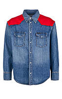 Чоловіча джинсова сорочка Calvin Klein Jeans, синя, розмір M