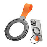 Магнітний тримач телефону Magnetic Ring Holder N5 рінг кільце для смартфона підставка MagSafe iOS iPhone, фото 3