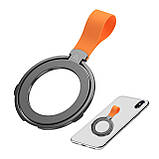 Магнітний тримач телефону Magnetic Ring Holder N5 рінг кільце для смартфона підставка MagSafe iOS iPhone, фото 5