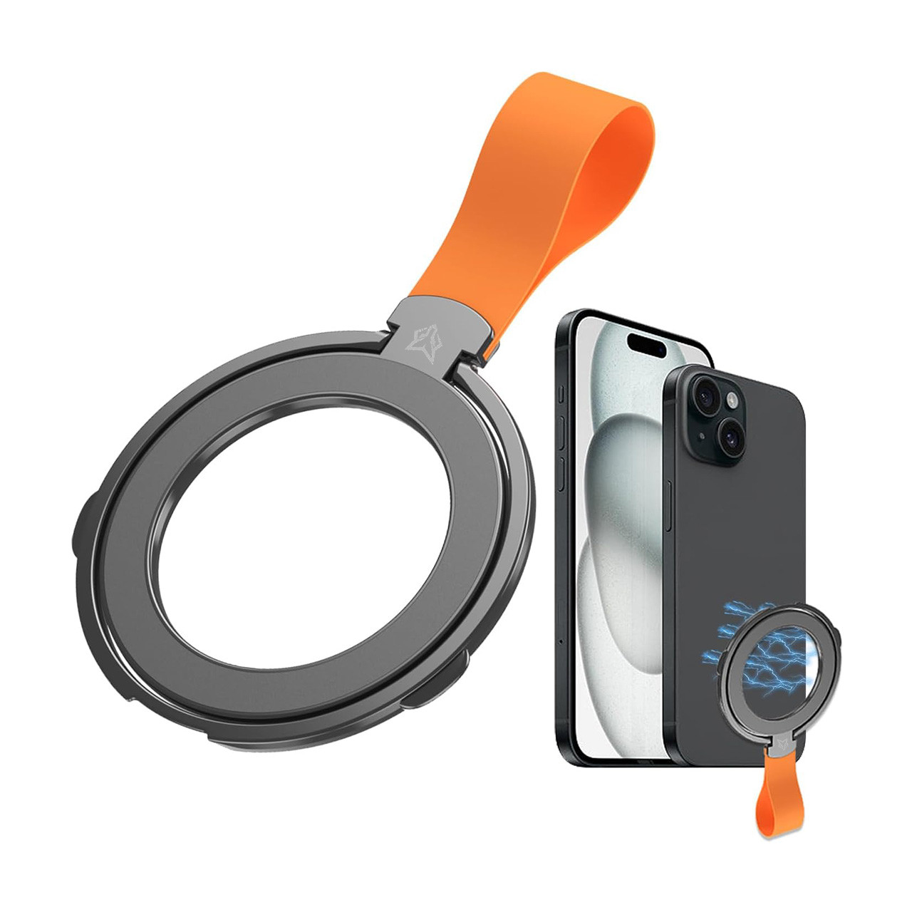Магнітний тримач телефону Magnetic Ring Holder N5 рінг кільце для смартфона підставка MagSafe iOS iPhone