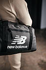 Дорожня сумка New Balance шкіряна чорна для спортзалу Сумка Нью Беланс для подорожей, фото 3