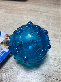 Іграшка для собак Trixie М'яч голчастий з пискавкою d=8 см (термопластична гума)