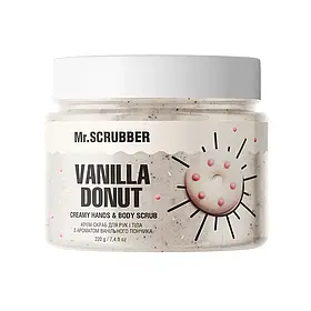 Mr.SCRUBBER - Крем-скраб для рук і тіла з ароматом ванільного пончика Vanila Donut (250 г)
