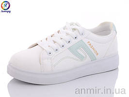 Кросівки дорослі жіночі весна/осінь 6625 white-green (36-40) "Леопард" купити гуртом на 7км