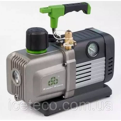 Вакуумний насос інтелект.1 ст.Super Stars ST-2S (71л/хв, 1/4HP, 2Па, 1/4"&3/8"SAE, R32)