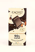 Бельгійський екстрачорний шоколад 90% какао Cachet Extremely 100гр (Бельгія)