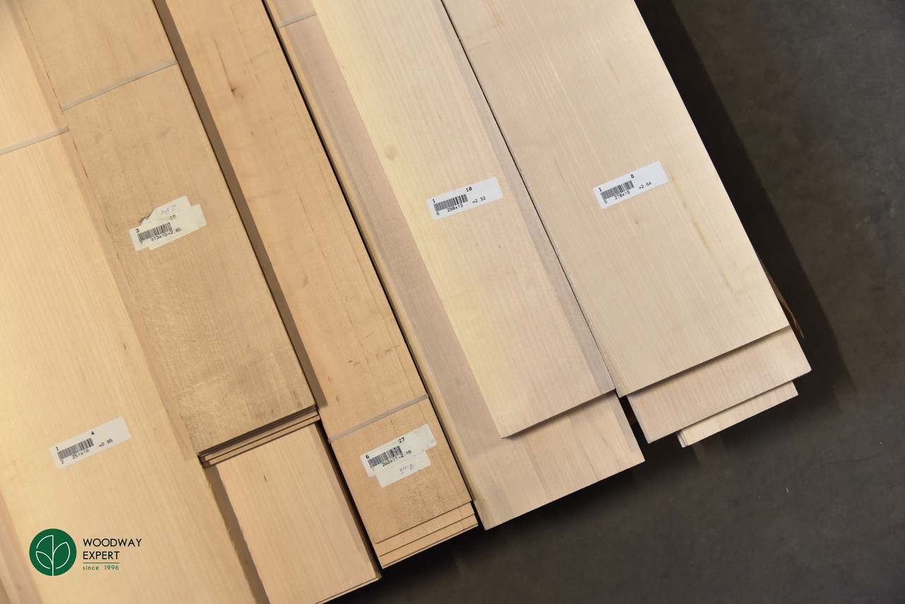 Пиляний шпон клена поштучно (від 1 пачки) / Товщина: 2,5 мм, 4,5 мм, фото 1