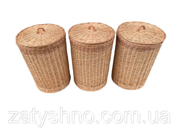 Скриня бочка плетена з лози