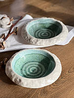 Тарілка для подачі «Корал» 250 мл, «Капучино deep ocean»