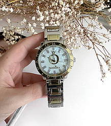 Жіночий сталевий годинник. Колір золотисто-сріблястий