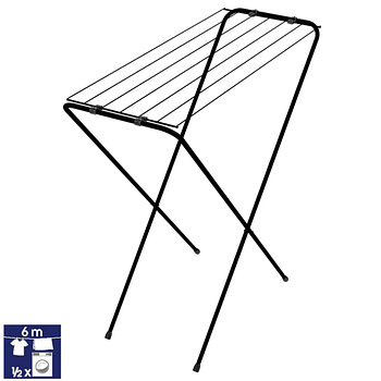 Розкладна Сушарка для білизни підлогова домашня Casa Si Eco 6 Black (CS96014X16) Австрія