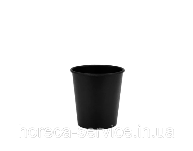 Склянка паперова одношарова BLack Edition 110 мл. 50 шт.