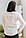 Стильна літня жіноча ажурна біла батистова блуза №0524, фото 4