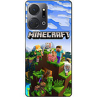 Силіконовий чохол бампер для Huawei Honor X7a з малюнком Minecraft Майнкрафт