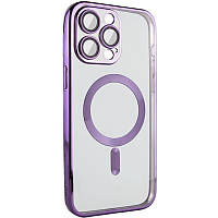 Хромовий чохол TPU Chrome Magnetic із захистом камери для Apple iPhone 14 Pro Max (6.7") з MagSafe Purple