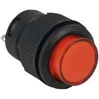 Кнопка Lemanso (TOP) LSW13 круглая красная с LED подсв. ON-OFF/ R16-503AD