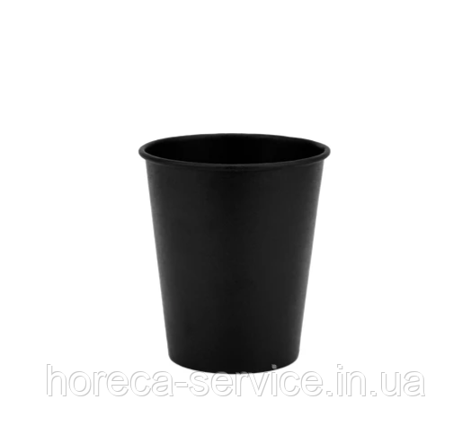 Склянка паперова одношарова BLack Edition 175 мл. 50 шт.