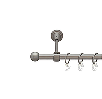 Карниз кованый для штор одинарный сатин Бологна 16мм диаметр гладкая комплект