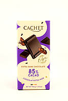 Бельгийский шоколад экстрачерный 85% какао Cachet 100гр (Бельгия)