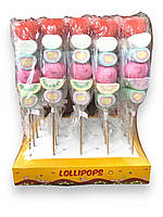 Маршмеллоу (жевательный зефир) на палочке Lollipops СЛАДКОЕ СЕРДЦЕ 40 г 25 шт