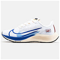 Мужские кроссовки Nike Air Zoom Pegasus 37 White Blue кроссовки белые найк аир зум пегасус 37