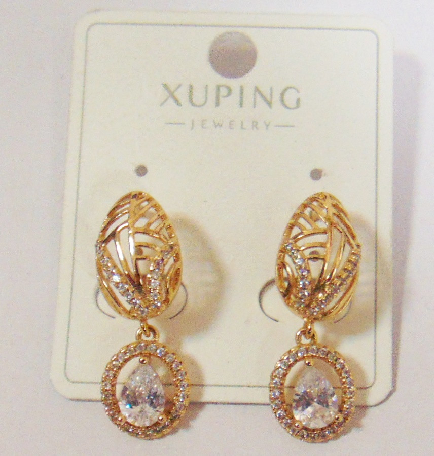 Сережки Xuping 28х10 мм кс199