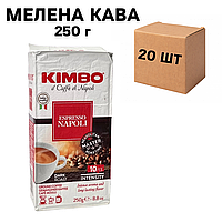 Ящик молотого кофе KIMBO Espresso Napoli 250 г ( в ящике 20 шт)