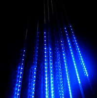 Гирлянда светодиодная Тающие сосульки (метеоритный дождь) на 288 Led 4.1 м синяя