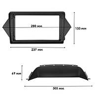 Перехідна рамка Lesko 9" Acura MDX 2006-2013 (7201) Акура 6 шт., фото 4