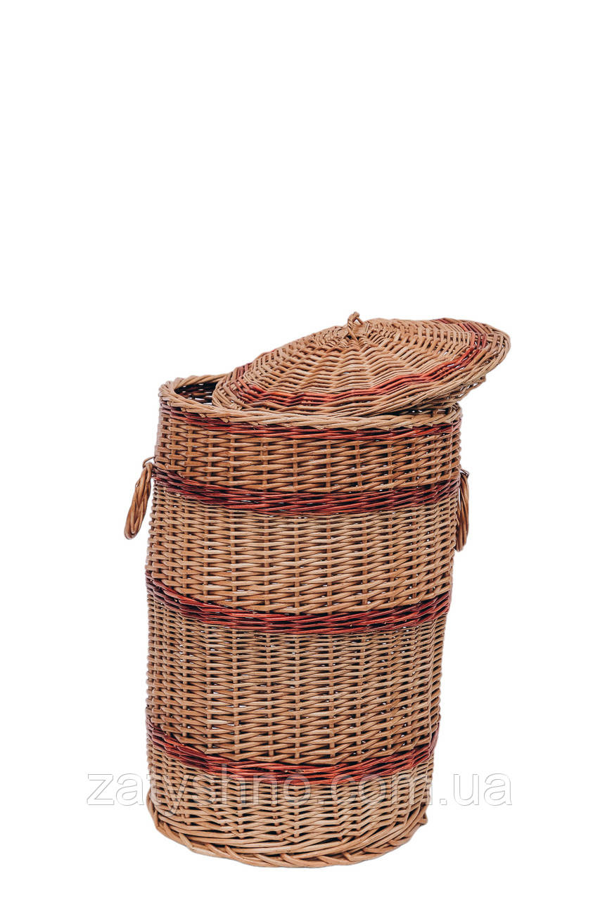 Скриня бочка плетені з лози | корзина плетена для зберігання з лози | Ящик з лози