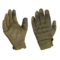 M-Tac перчатки A30 Olive, тактические перчатки, военные перчатки олива, перчатки оружейные MTM